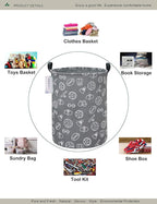 Round Waterproof Laundry Basket、Foldable Storage Basket、Laundry Hampers - Image 3
