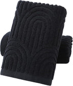 Pidada Hand Towels Set of 2 Striped Pattern 100% Cotton Absorbent Soft by Pidada