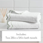 Peri Home 2 Piece Bath Towel Set, 500 GSM, 100% Cotton Towel - Image 4