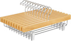 BAGAIL 10 Pack Wooden Pants Hangers by BAGAIL