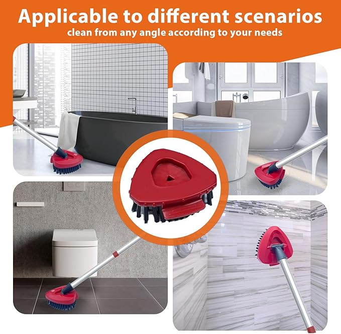 Upgraded Spin Mop Replace Scrub Mop Brush Compatible - Image 6