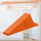 Frienda 6 Pcs Jumbo Door Stoppers Heavy Duty Door Stopper Tall up to 2inch Tall - Image 2
