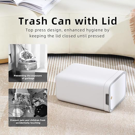 MOPALL 2 Pack Bathroom Trash Can - Image 5
