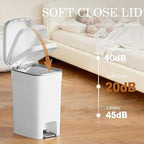 JiatuA Small Bathroom Trash Can - Image 6