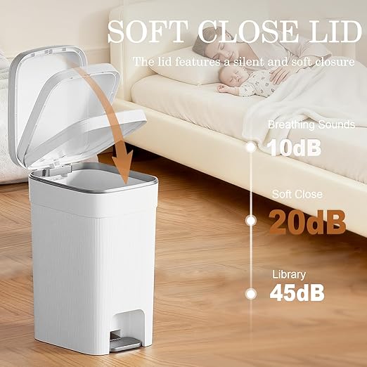 JiatuA Small Bathroom Trash Can - Image 6
