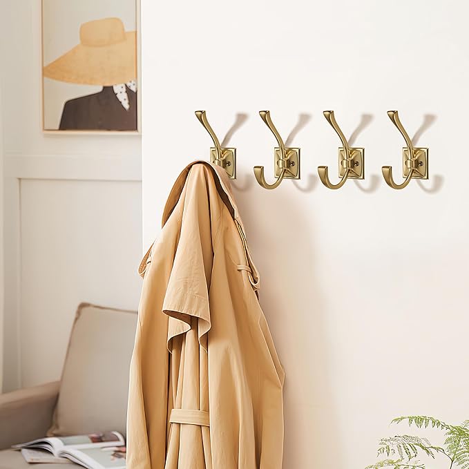 khtumeware Vintage Wall Hooks, 5 Pack Coat Hooks Hardware Towel Hooks - Image 4