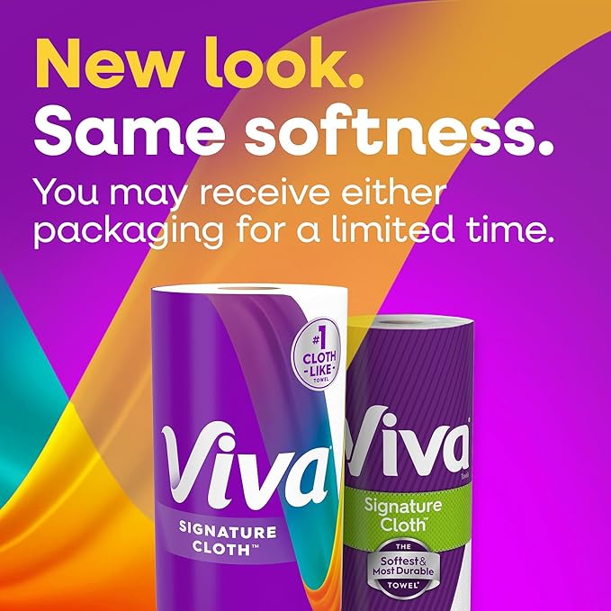 Viva Signature Cloth Paper Towels, Task Size, 16 Family Triple Rolls, 141 - Image 8