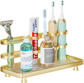 Electric Toothbrush Holder for Bathroom Countertop 5 Metal Slots Toothpaste by YOOLENS