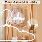 VTRIN Baby Hangers 60 Pack Large Capacity Hard Plastic Kids Hangers Suitable - Image 4