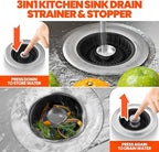 Kitchen Sink Drain Strainer & Sink Stopper, Upgraded Stainless Steel Drain Plug - Image 4