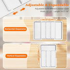 Large Utensil Drawer Organizer Expandable Silverware Organizer - Image 5