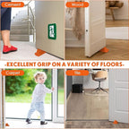 Frienda 4 Pcs Jumbo Door Stoppers Heavy Duty Door Stopper Tall up to 2inch Tall - Image 4
