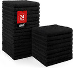 HOMEXCEL Black Washcloths 24 Pack, Highly Absorbent and Soft Microfiber Face by HOMEXCEL