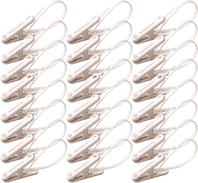 PURIPUFF 24 Pack Clothes Pins Clothes Peg Clip Pins by PURIPUFF