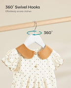 SONGMICS Kids Wooden Hangers 20 Pack, Solid Wood Baby Hangers, Children's Coat - Image 6