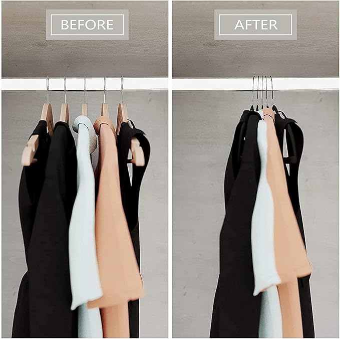 50 Pack Ultra-Thin Plastic Clothes Hangers - Image 7