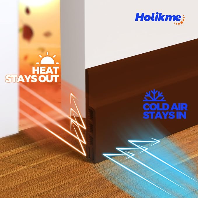 Holikme 2 Door Draft Stopper Sheets, Rolls & Strips Under Door Draft Blocker - Image 4