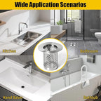 Bathroom Sink Drain Strainer, 304 Stainless Steel Hair Catcher - Image 5
