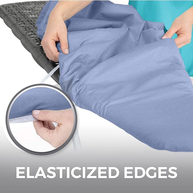 HOME GENIE Ironing Board Cover, Extra Thick Padding, Scorch Resistant Silicone - Image 5