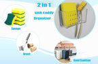AMUONTY Sponge Holder for Kitchen Sink Suction, Plastic Sink Brush Sponge Caddy - Image 8