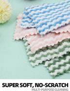 10PACK Kitchen Cleaning Cloths, Microfiber Dish Cloths: All-Purpose - Image 3
