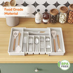 Lifewit Utensil Organizer for Kitchen Drawer, Expandable Cooking Silverware Tray - Image 9