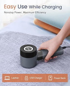 BEAUTURAL Fabric Shaver and Lint Remover, Rechargeable Electric Sweater Shaver - Image 6