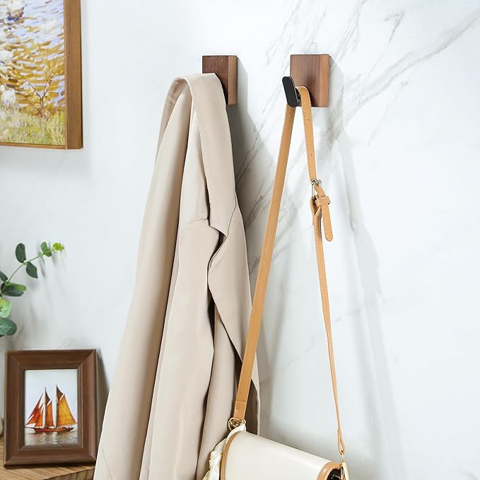 DELITON Adhesive Towel Hooks, Wall Hooks - Image 3