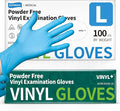 Vinyl Disposable Exam Gloves, 4Mil Powder-Free Latex-Free Food Grade Cooking by Supmedic