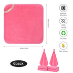 SINLAND Microfiber Facial Cloths Fast Drying Washcloth 12inch x 12inch Dark - Image 2