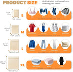 4Pcs Cotton Mesh Laundry Bags for Delicates, Breathable Mesh Garment Bag for - Image 4