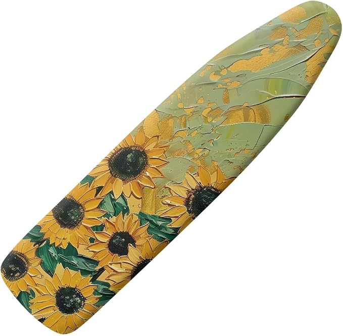 Sunflower Oil Painting Ironing Board Cover and Pad by Psesaysky