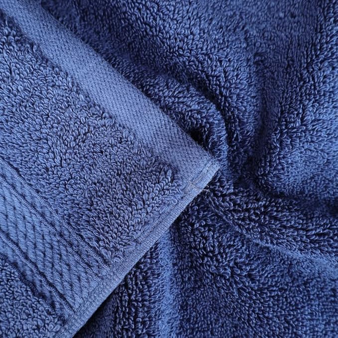 Superior Egyptian Cotton Pile Face Towel/Washcloth Set of 6, Ultra Soft Luxury - Image 4