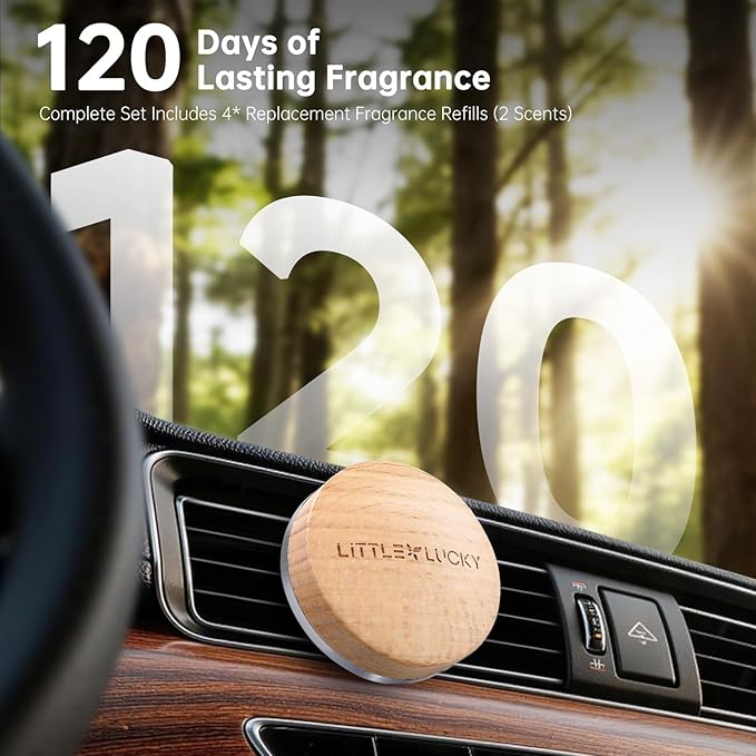 Littlelucky Car Air Freshener, Car Air Freshener Vent Clip - Image 2