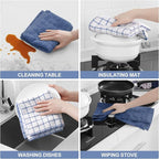 Homaxy Premium Cotton Kitchen Towels 16"x 28", Large Natural Ring Spun 390 GSM - Image 4