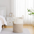 VIPOSCO Large Laundry Hamper, Tall Woven Rope Storage Basket - Image 4