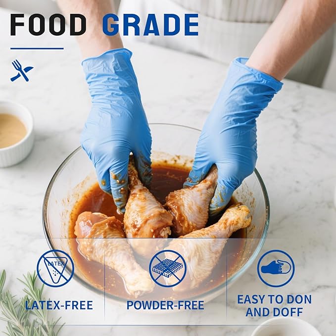 FINITEX Nitrile Disposable Medical Exam Gloves 4 mil Powder-free Latex-Free 100 - Image 2