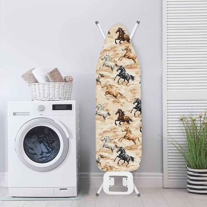 Running Horse Ironing Board Cover Resist Scorching Table Top Ironing Board - Image 3
