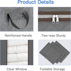 Fixwal Extra Large Blanket Storage Bags 120L 2 Pack Comforter Storage Bags - Image 7