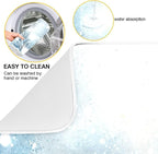 Winter Snowman Silver Dish Drying Mat - Image 2