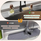 Faucet Mat for Kitchen Sink, Diatomite Quick Drying Tray, 15.8 Inch Kitchen - Image 6