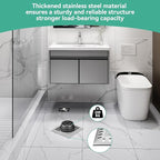 Drain Hair Catcher for Bathroom Sink, 4.8" Stainless Steel and Silicone Shower - Image 5