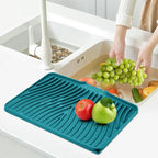 Silicone Dish Drying Mat for Kitchen Counter, Dish Drying Pad, Non-Slip Drain - Image 7