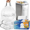 Trash Bags 13 Gallon Tall Kitchen Drawstring Garbage Bags, Fit 13 Gal Bins by ALLCLEANbags