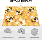 Bee Dish Drying Mat For Kitchen Counter Absorbent Large Kitchen Fast Dry Pad - Image 4