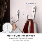 15-Pack Coat Hooks with 30 Screws | Heavy Duty Wall Mounted Hooks - Image 4