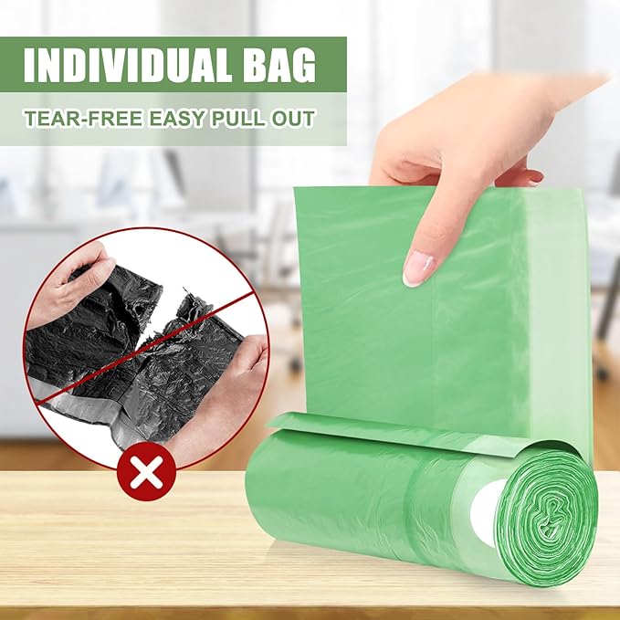 4 Gallon Trash Bags Drawstring 100 Count, JUKFITA Strong Small Garbage Bag - Image 3