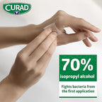 CURAD Alcohol Prep Pads | 400 Pieces of Medium Isopropyl Wipes Individually - Image 3