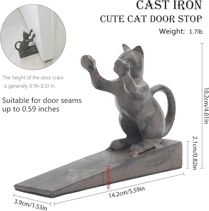 Cat-Shaped Door Stopper for Indoor Use - Image 2