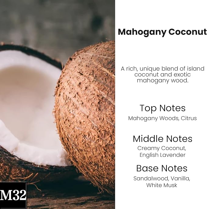 HoogaLife Car Air Freshener Diffuser 2 Pack Hanging Mahogany Coconut Car Air - Image 2